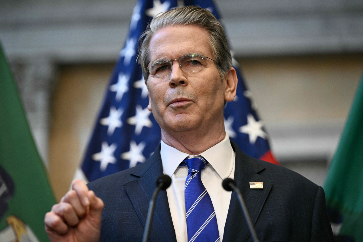 ▲스콧 베선트 미국 재무장관. 워싱턴D.C./AFP연합뉴스