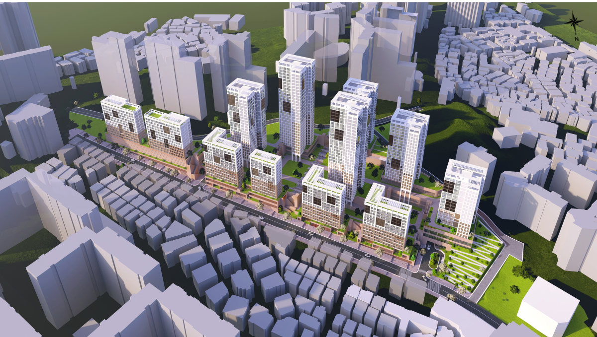 ▲동작구 노량진동 221-24 모아타운 조감도. (사진제공=서울시)