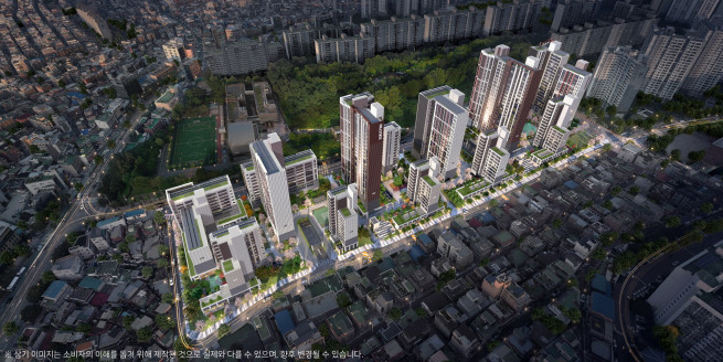 ▲힐스테이트 이수역 센트럴 조감도. (사진제공=현대건설)