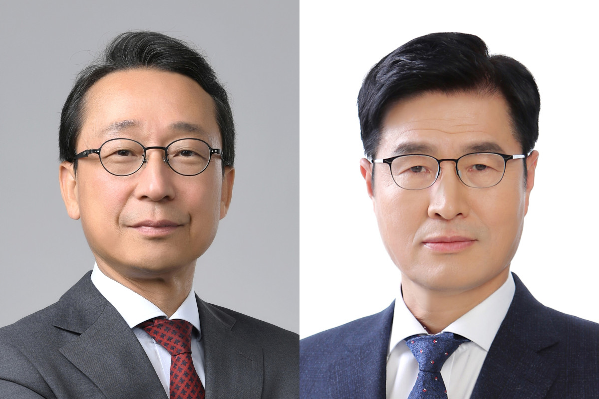 ▲HD현대가 17일 사장단 인사를 단행했다. 조영철 HD현대사이트솔루션 사장(왼쪽)과 이상균 HD현대중공업 사장이 각각 부회장으로 승진했으며, 조영철 부회장은 HD현대 공동 대표이사로 내정됐다. (사진제공=HD현대)