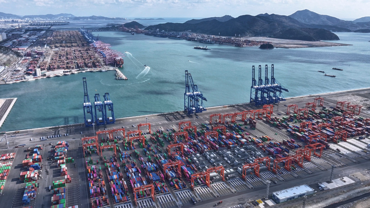 ▲부산항 신항 전경(7부두 상공에서 바라본컷) (사진제공=부산항만공사 )