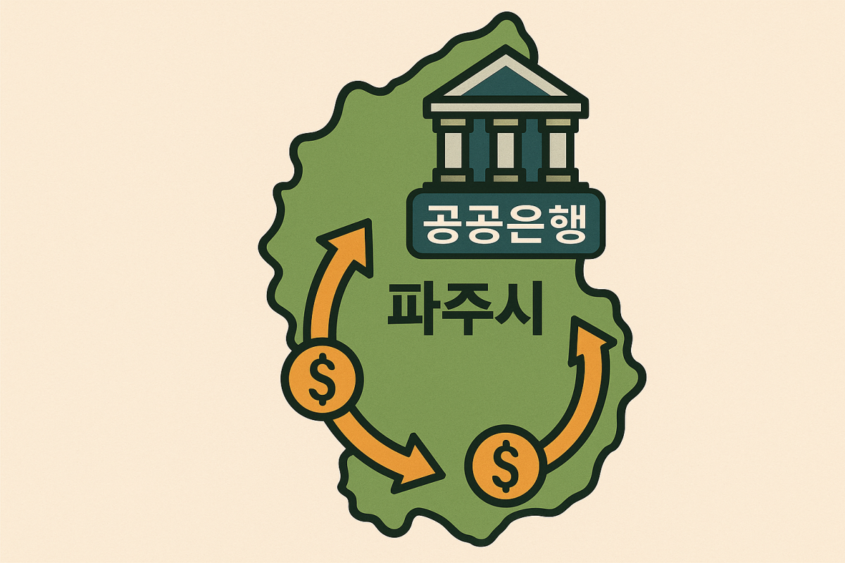 ▲파주시가 국내 첫 '지역공공은행' 운영 구조 설계 작업에 착수했다. (챗GPT)