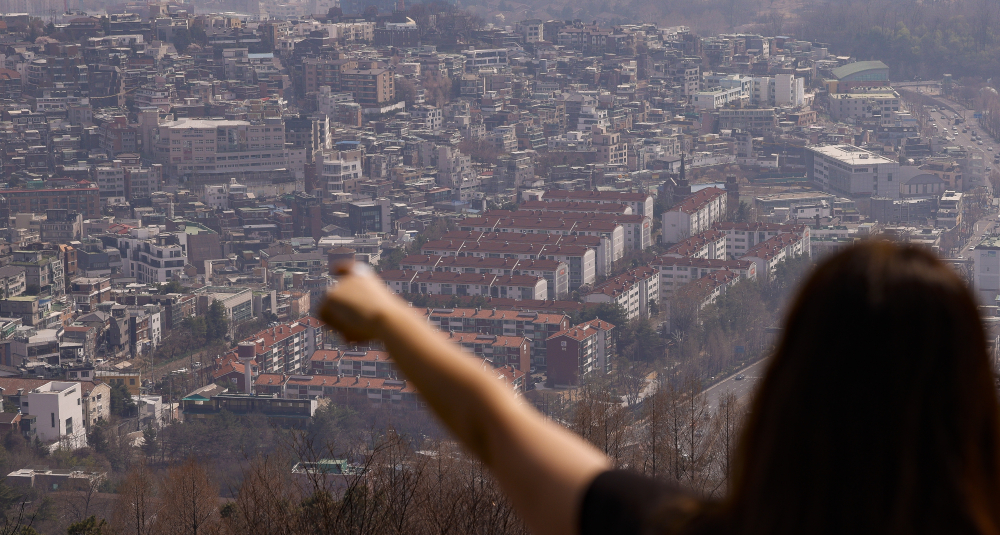 ▲서울 남산에서 바라본 서울 시내 연립·다세대 단지의 모습. (이투데이DB)