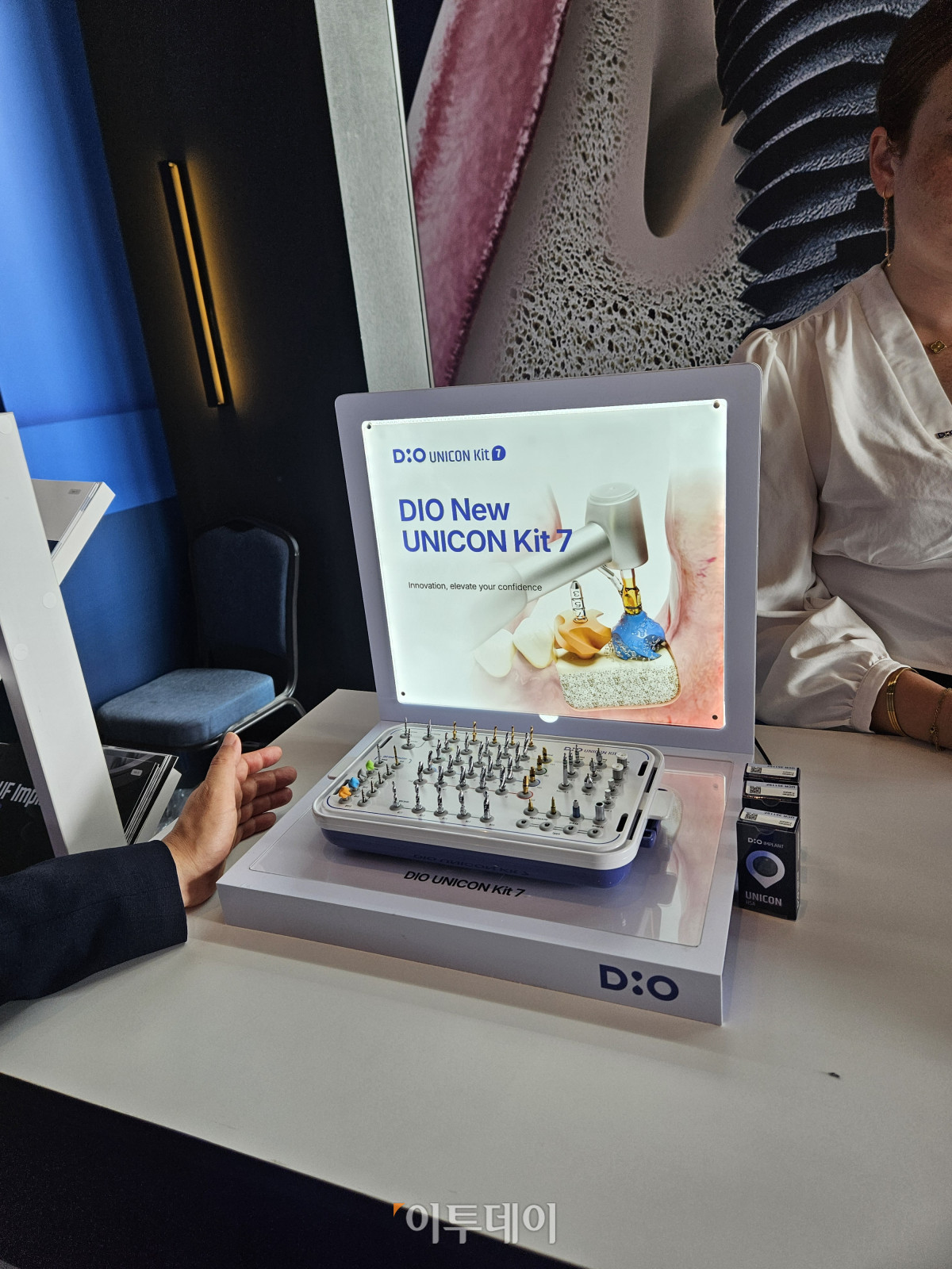 ▲디오의 유니버설 임플란트 시스템 ‘유니콘(UniCon)’. (유혜은 기자 euna@)