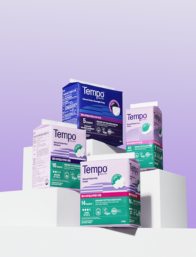 ▲동아제약의 여성용품 브랜드 ‘템포(Tempo)’ (사진제공=동아제약)