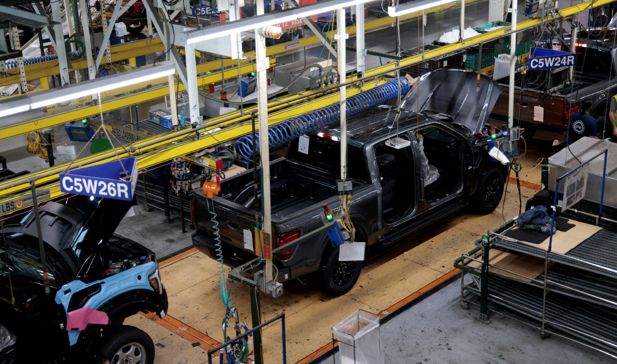 ▲미국 미시간주 디어본에 있는 포드의 트럭 제조 공장.  (로이터연합뉴스 )