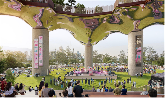 ▲2번 클러스터(잔디마당) 투시도 (서울시)