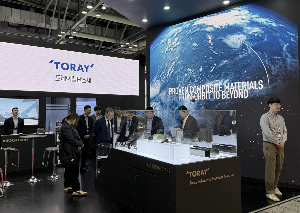 ▲ADEX 2025 도레이첨단소재 부스 (도레이첨단소재)