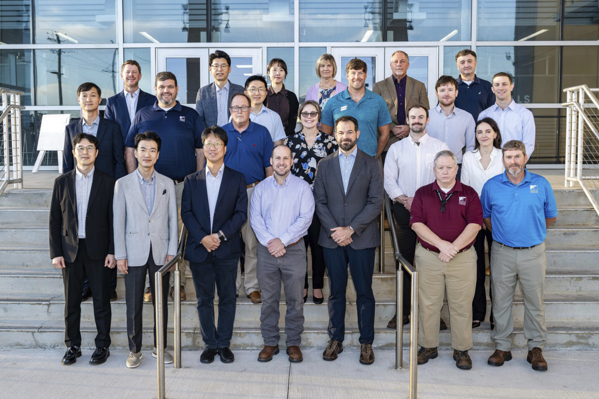 ▲이달 초 HD현대중공업 경영진이 미국 미시시피주 소재 헌팅턴 잉걸스 조선소를 방문했다. (사진제공=HD현대)