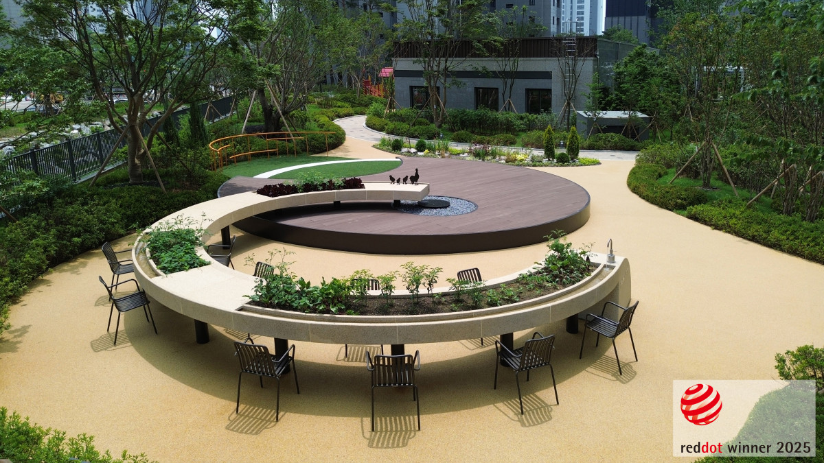 ▲레드닷 디자인 어워드 수상작 '팜핏' 적용 현장 (포스코이앤씨)