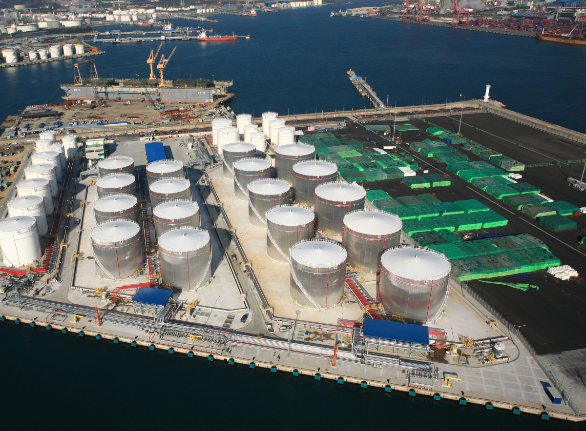 ▲울산 울주군 온산읍에 위치한 현대오일터미널의 유류 저장시설. (뉴시스)