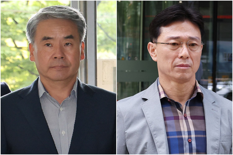 ▲이종섭 전 국방부 장관(왼쪽)과 임성근 전 해병대 1사단장 (연합뉴스)