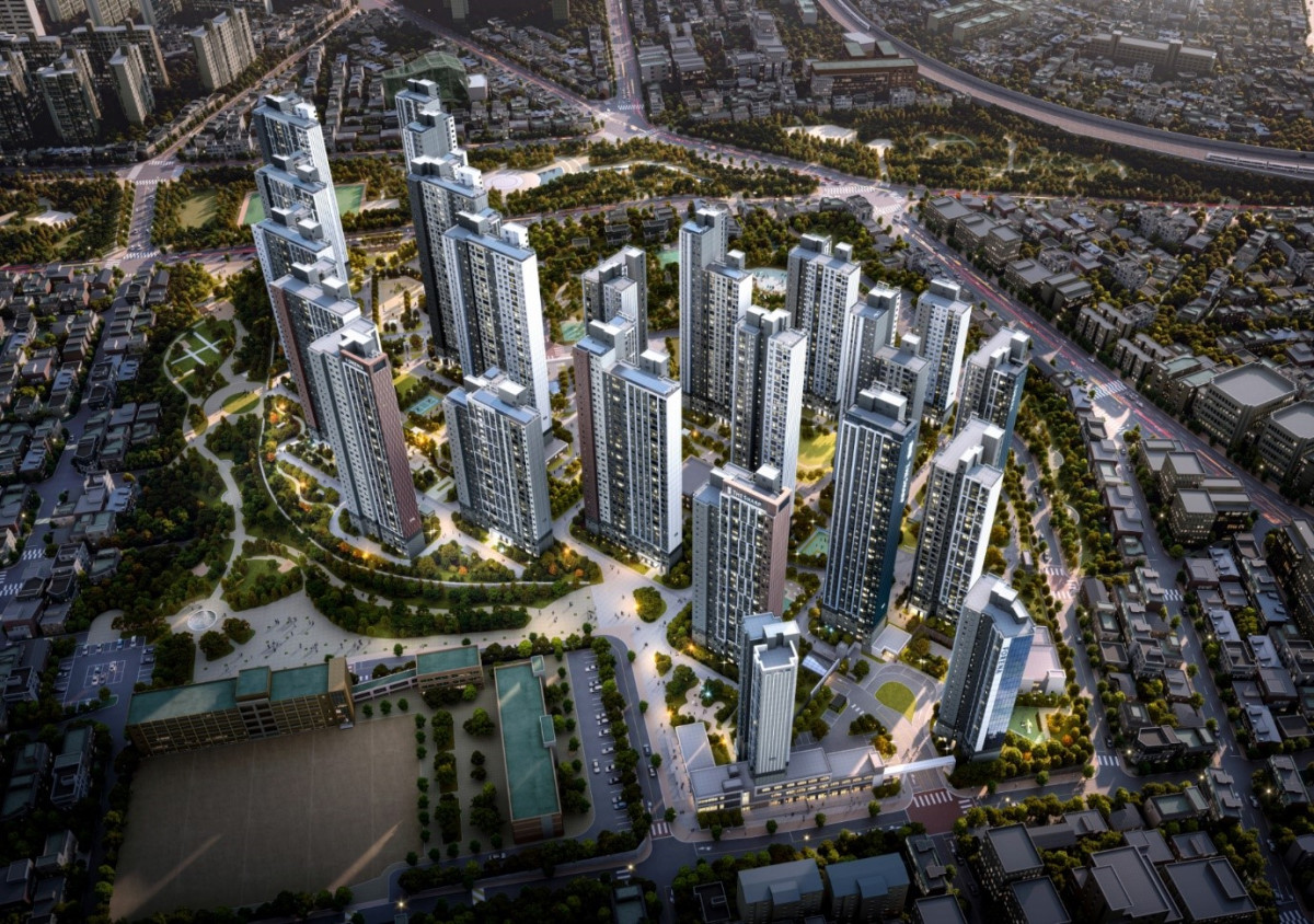 ▲한화 건설부문·포스코이앤씨, ‘포레나더샵 인천시청역’ 조감도