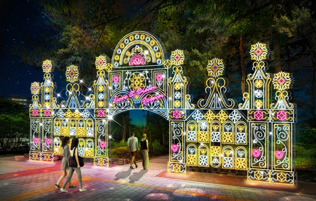 ▲루미나리에 메인 게이트 (송파구청)