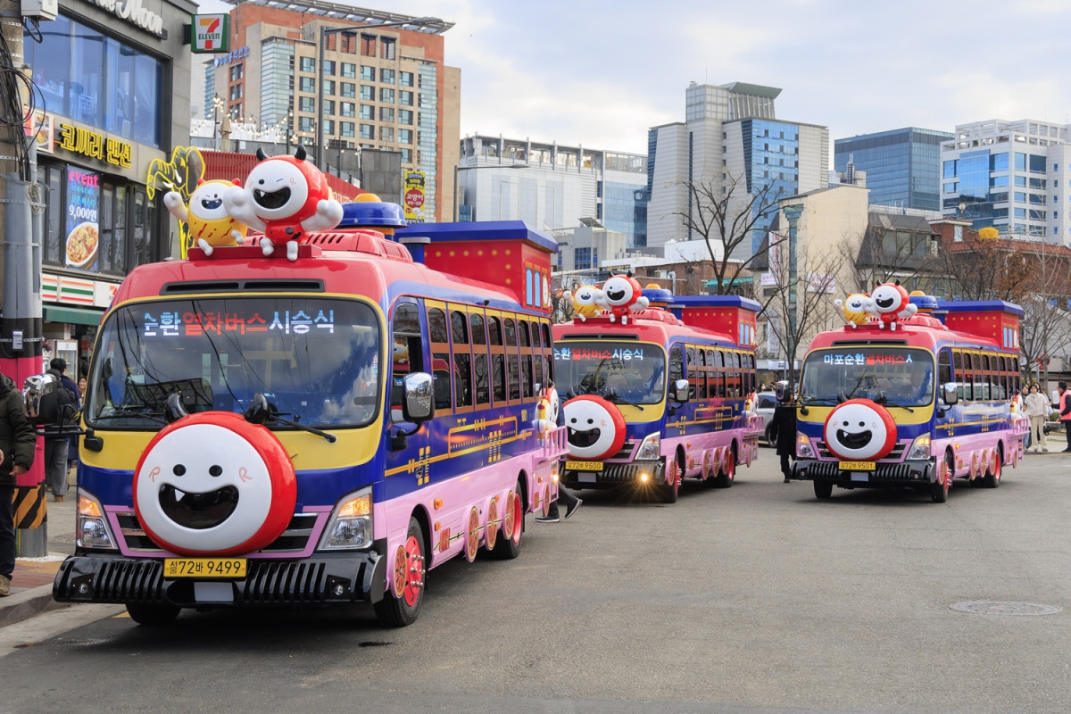 ▲마포순환열차버스 사진 (마포구청)