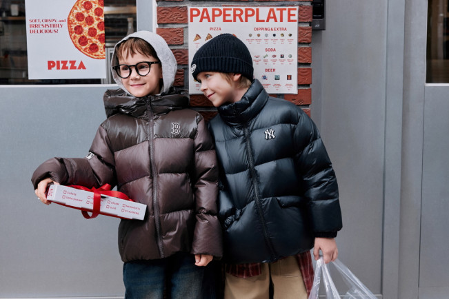 ▲MLB키즈 ‘글로시 숏다운’ 화보. (사진제공=MLB키즈)