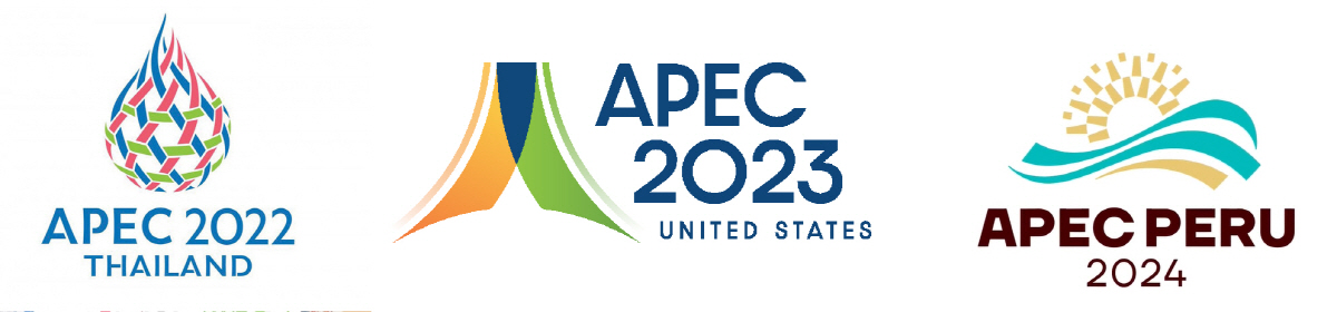 ▲최근 3년간 아시아태평양경제협력체(APEC) 정상회의 로고.  (출처 APEC 홈페이지)