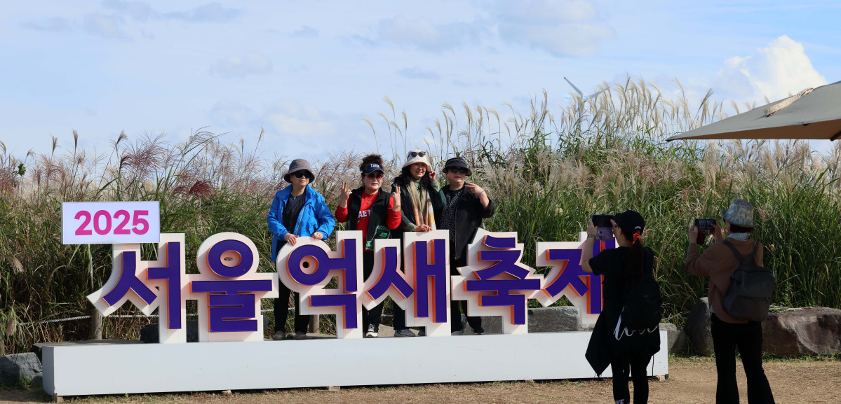 ▲완연한 가을 날씨를 보인 24일 서울 마포구 하늘공원에서 시민들이 억새밭을 거닐며 계절의 정취를 만끽하고 있다. 신태현 기자 holjjak@