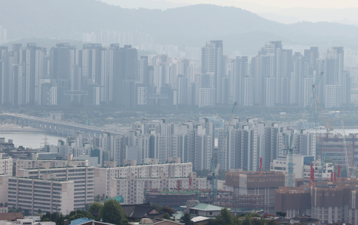 ▲서울 남산에서 바라본 아파트 단지의 모습. (연합뉴스)