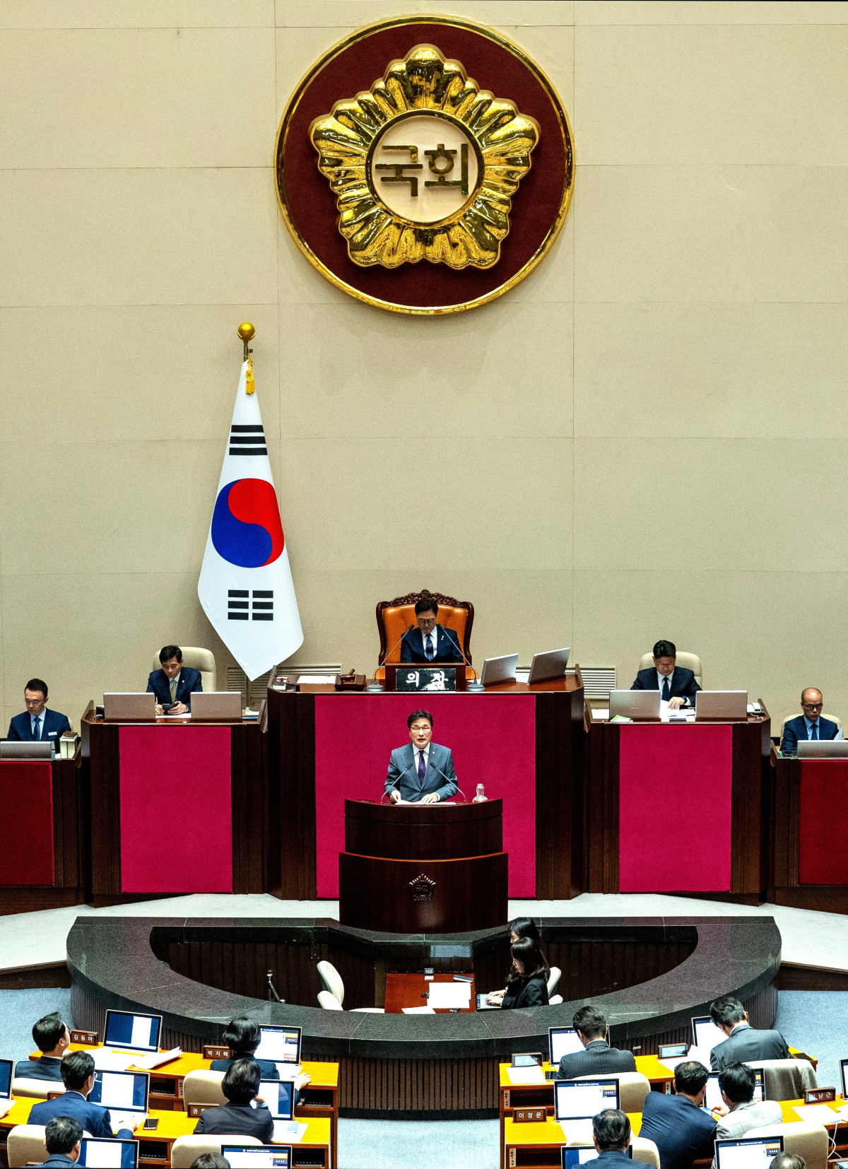 ▲국회본회의에서 제안설명 모습