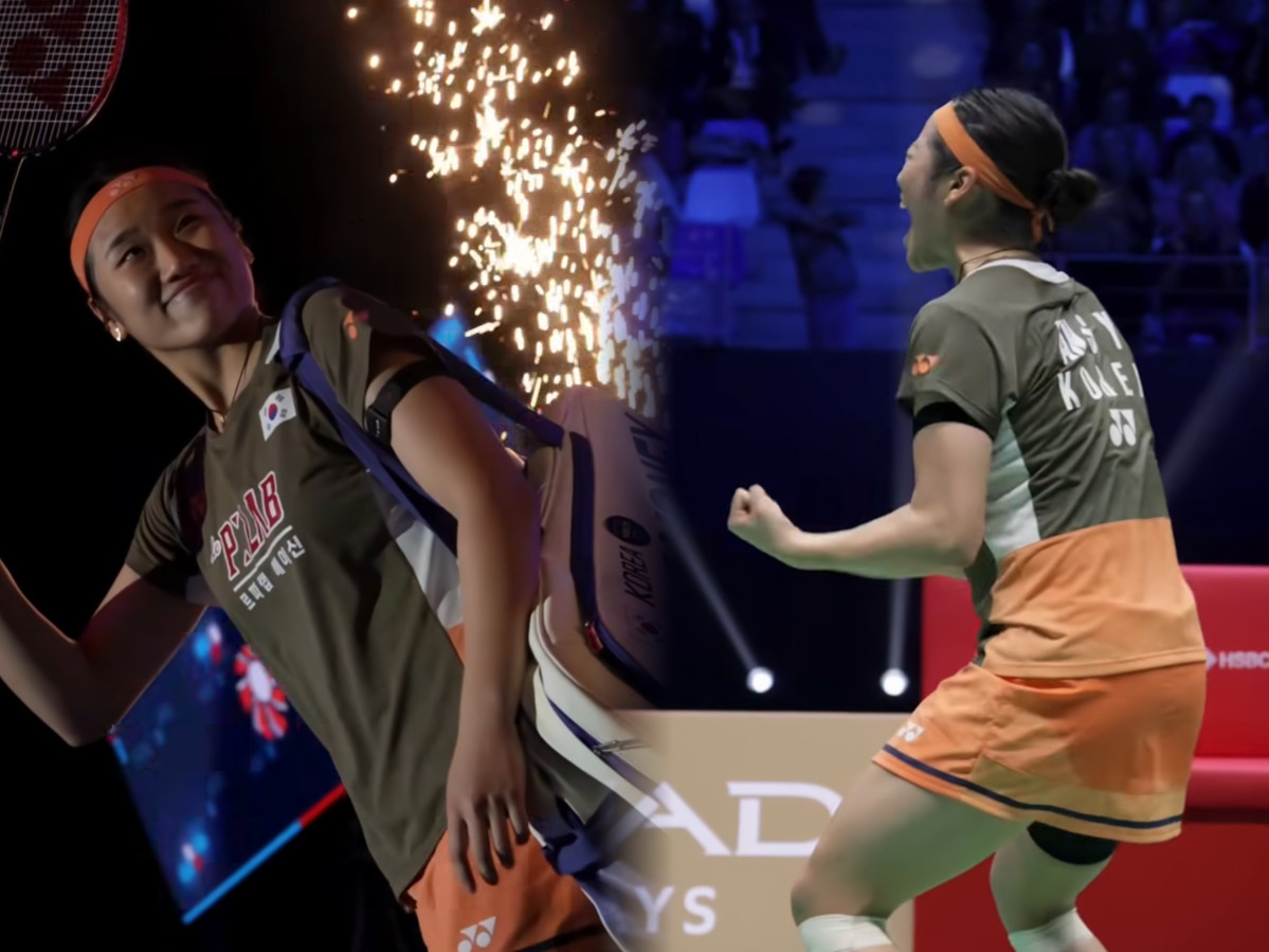 ▲안세영이 프랑스 세송세비녜 경기장에서 2025 프랑스오픈 여자단식 우승 후 축하를 받고 있다. (출처=안세영 SNS 캡처)