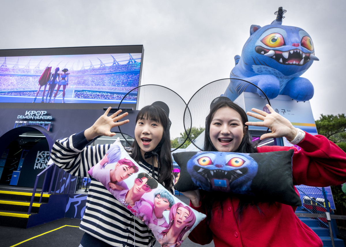 ▲에버랜드 케이팝 데몬 헌터스 테마존 현장 (사진제공=삼성물산 리조트부문)