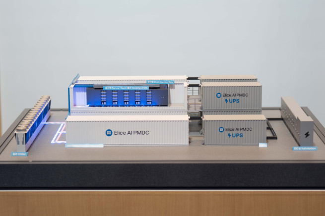 ▲엘리스그룹 모듈형 AI 데이터센터(AI PMDC) (사진제공=엘리스그룹)