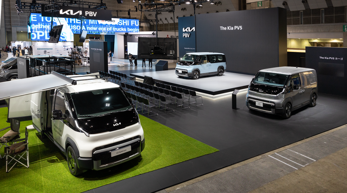 ▲ '2025 재팬모빌리티쇼' 기아관 전경. (사진=기아)