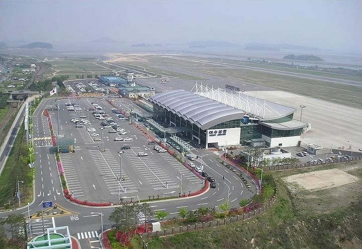 ▲전남 여수공항 전경.  (사진제공=전남도)
