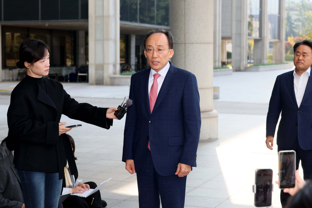 ▲'12·3 비상계엄' 당시 국민의힘 원내대표였던 추경호 의원이 30일 서울 서초구 서울고등검찰청에 마련된 내란특별검사팀 사무실에 피의자 신분으로 출석하고 있다. 추 의원은 계엄 해제 요구 결의안의 국회 표결을 의도적으로 방해했다는 의혹을 받고 있다. 신태현 기자 holjjak@