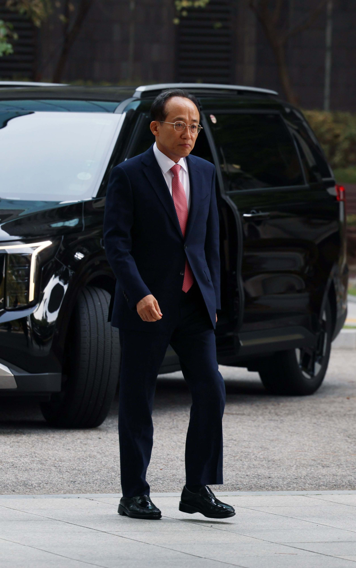 ▲'12·3 비상계엄' 당시 국민의힘 원내대표였던 추경호 의원이 30일 서울 서초구 서울고등검찰청에 마련된 내란특별검사팀 사무실에 피의자 신분으로 출석하고 있다. 추 의원은 계엄 해제 요구 결의안의 국회 표결을 의도적으로 방해했다는 의혹을 받고 있다. 신태현 기자 holjjak@