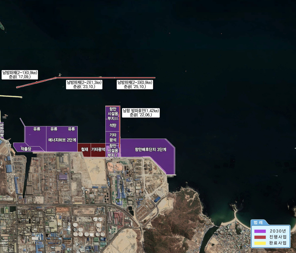 ▲울산신항 2단계 개발사업 (해양수산부)