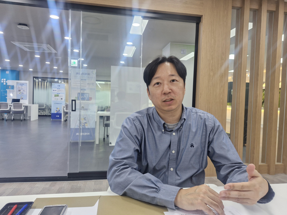 ▲김승현 충북 에듀테크 소프트랩(한국교원대 교수)센터장 (손현경 기자)