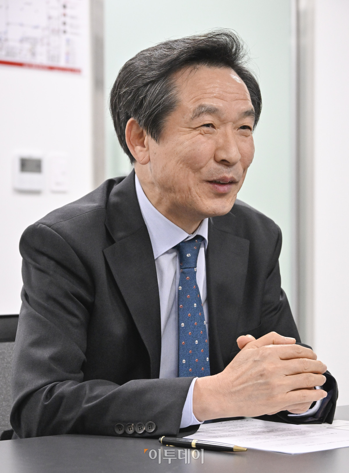 ▲이광희 HLB생명과학 부사장이 22일 경기도 안성시 HLB생명과학 안성2공장에서 본지와 인터뷰를 하고 있다. 조현호 기자 hyunho@