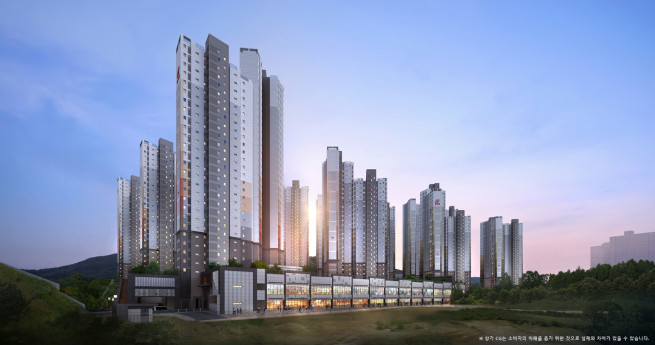 ▲'힐스테이트 용인포레' 투시도. (사진제공=현대엔지니어링)