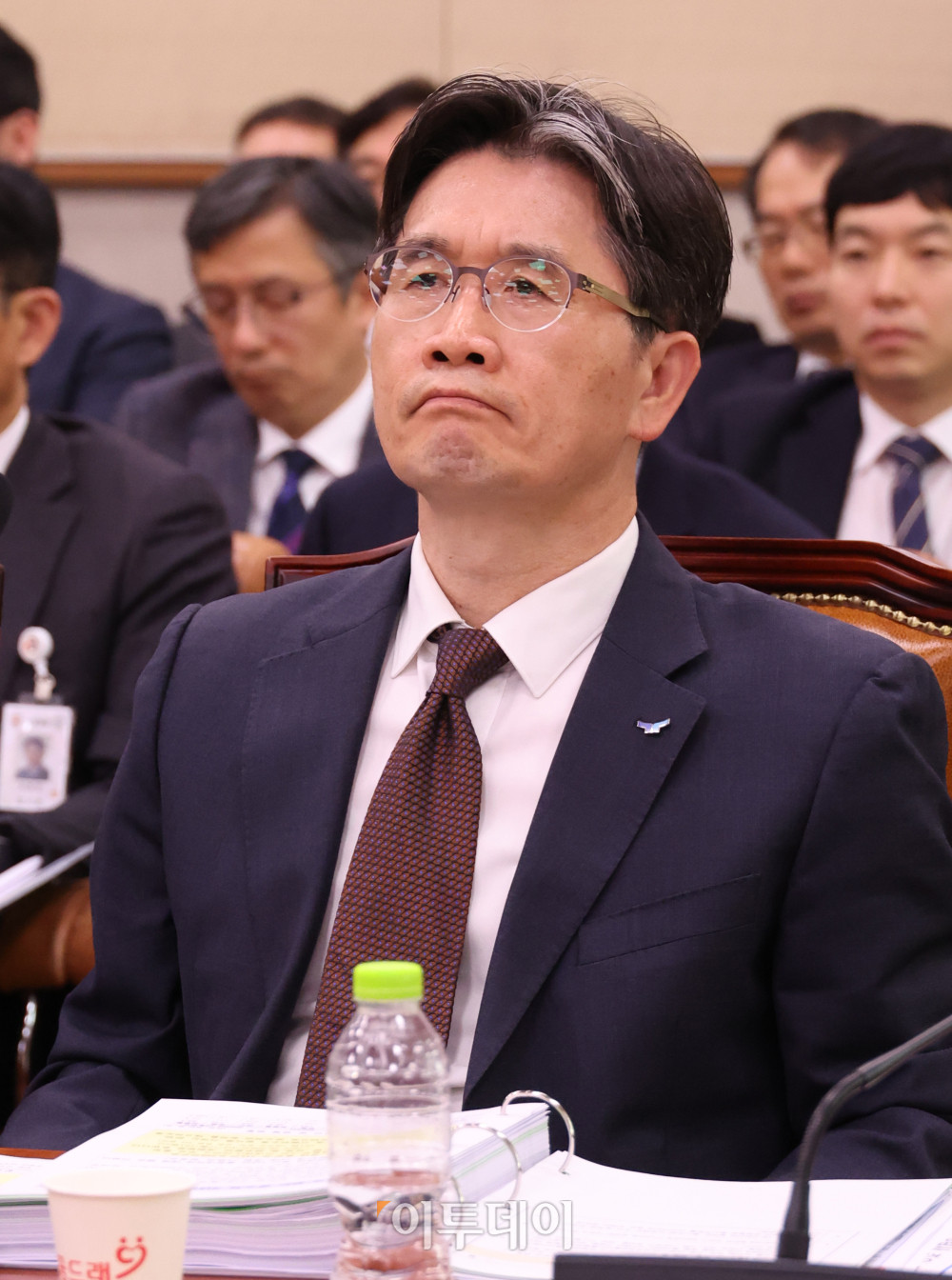 ▲오동운 고위공직자범죄수사처장이 30일 서울 여의도 국회 법제사법위원회에서 열린 종합감사에 참석하고 있다. 고이란 기자 photoeran@