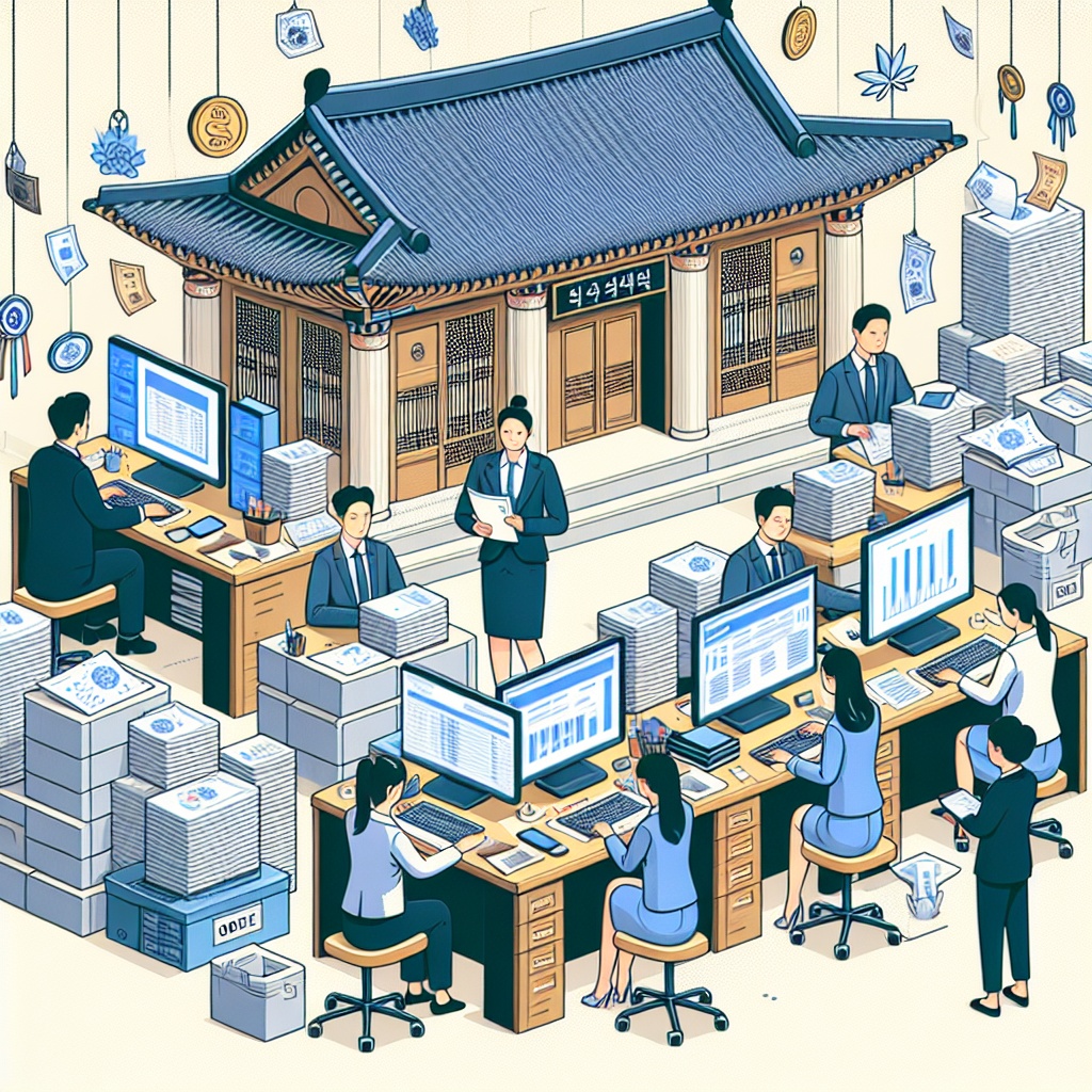 ▲세금 징수 과정을 묘사한 이미지. (김재학 기자·오픈AI 달리)