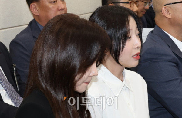 ▲유튜버 쯔양으로 활동 중인 박정원 씨가 14일 서울 여의도 국회에서 열린 과학기술정보방송통신위원회 국정감사에서 의원 질의에 답변하고 있다. 고이란 기자 photoeran@