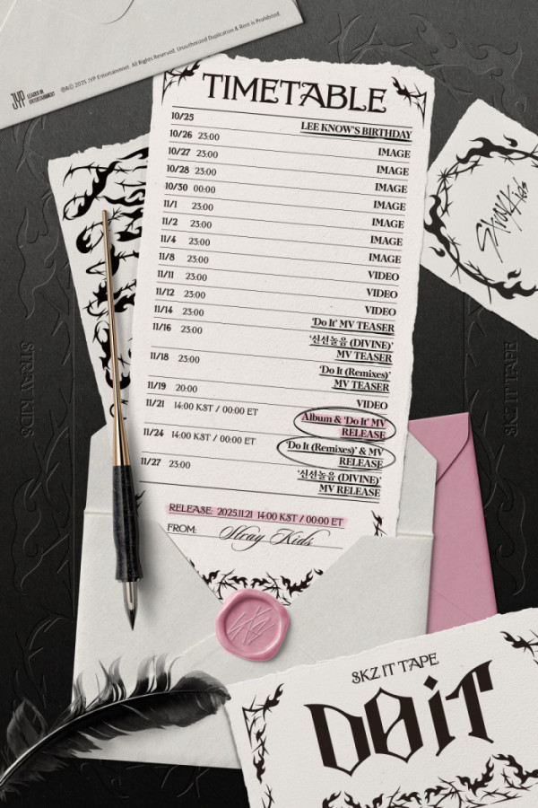 ▲스트레이 키즈 컴백 타임테이블(사진제공=JYP엔터테인먼트)