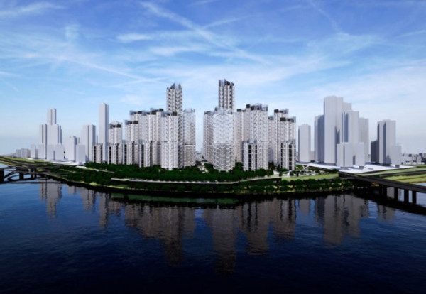 ▲압구정3구역 재건축 투시도. (사진제공=한미글로벌)