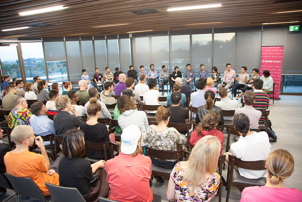 ▲아시아-태평양 프라이드영화제 연맹(APQFFA) 2017년 호주 시드니 마디그라스영화제에서 열린 연맹 총회 및 간담회 현장 사진. (SIPFF)