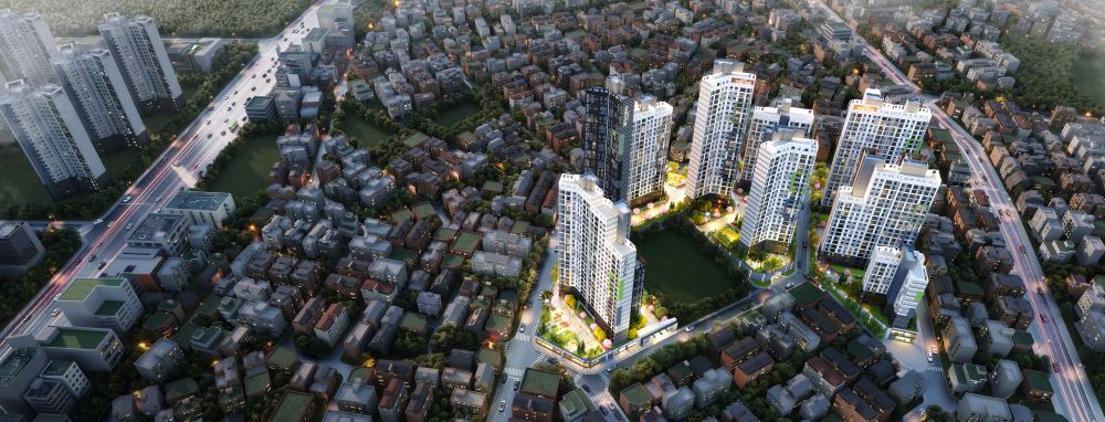 ▲시흥1동 모아타운 조감도 (한신공영)