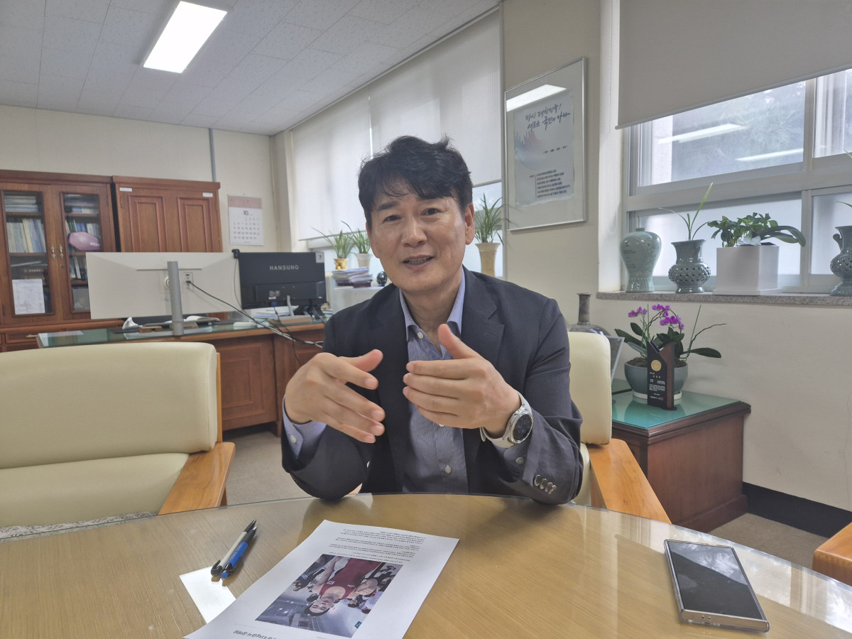 ▲부산체중고 곽정록 교장 (서영인 기자 hihiro@)