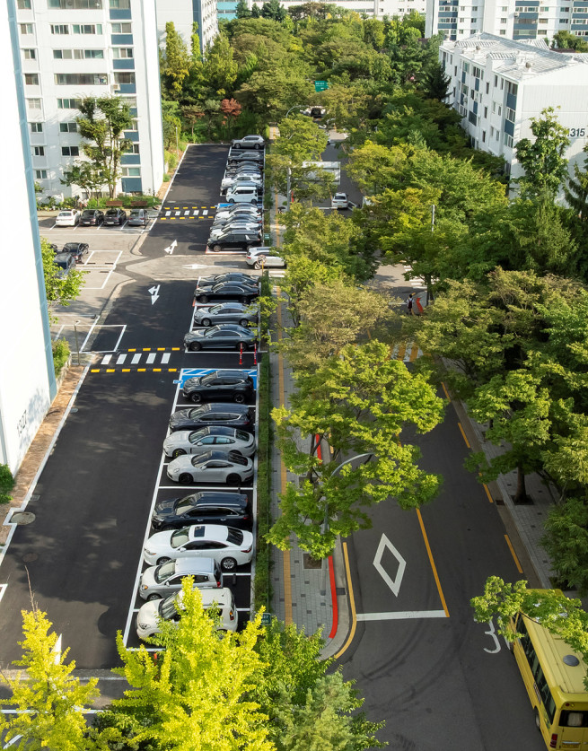 ▲목동13단지 옥외주차장 조성사진. (사진제공=서울시)