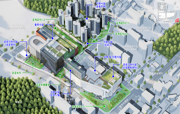 ▲서부트럭터미널 도시첨단물류단지 조감도 (서울시)