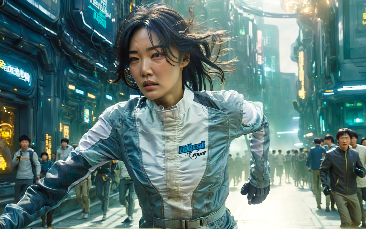 ▲김아영, <딜리버리 댄서의 선: 인버스>, 2024, 영상 스틸. ACC 제작지원. 작가 제공.