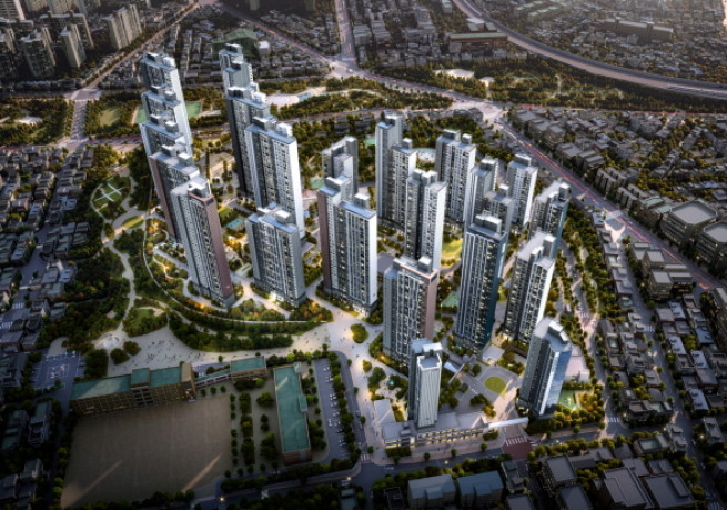 ▲'포레나더샵 인천시청역' 조감도. (사진제공=㈜한화 건설부문)