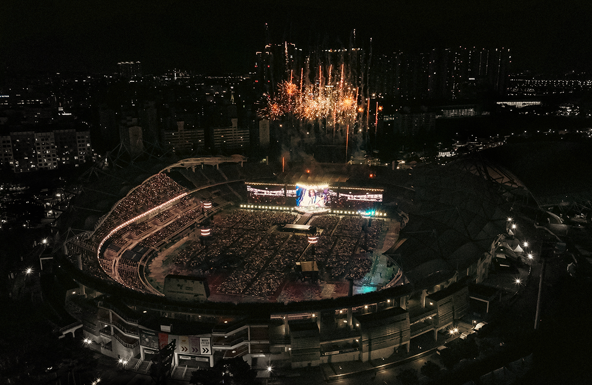 ▲밴드 데이식스가 8월 고양종합운동장에서 단독 콘서트를 열었다. (사진제공=JYP엔터테인먼트)