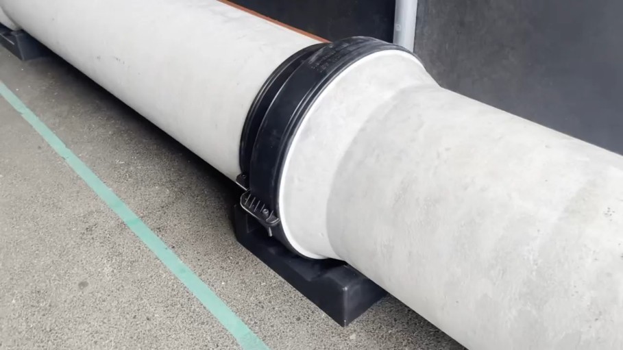 ▲이음관에 기초받침을 함께 적용한 모습. (사진제공=서울시)