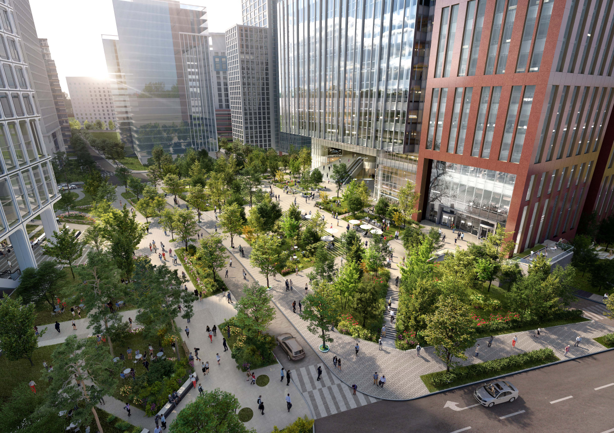 ▲서소문빌딩 재개발 통합조경 계획(안) (서울시)